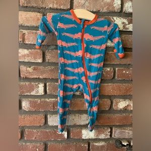 Kickee Pants Blue and Orange Kids Pajamas